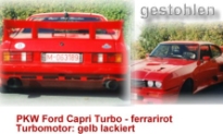 gestohlener Ford Capri Turbo